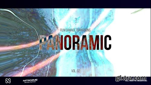 Videohive Film Damage Panoramic Transitions Vol. 02 50469602