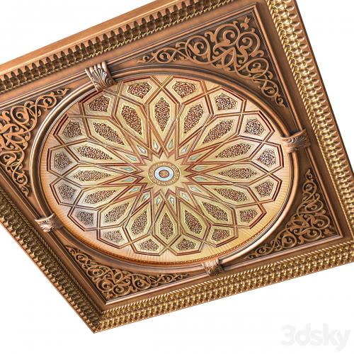 Ceiling in oriental style .Arabic Majlis Ceiling .Islamic Ceiling Eastern Set