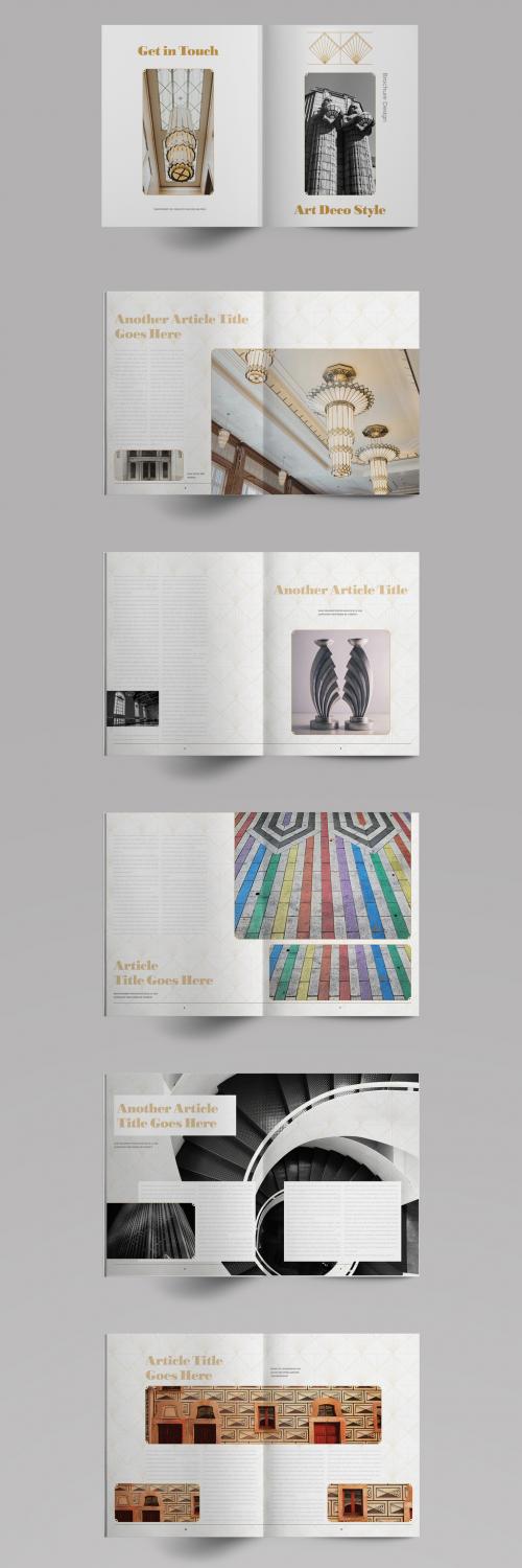 Art Deco Brochure Layout - 383365722