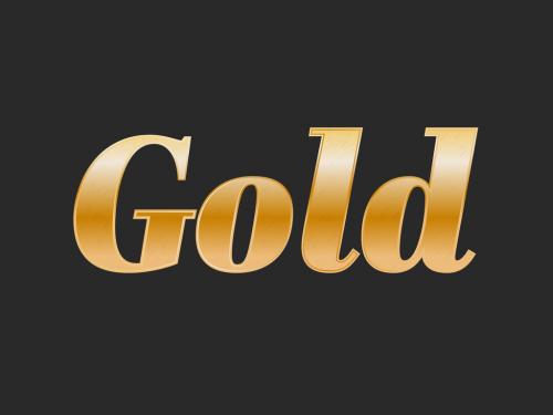 Gold Text Effect - 383584170