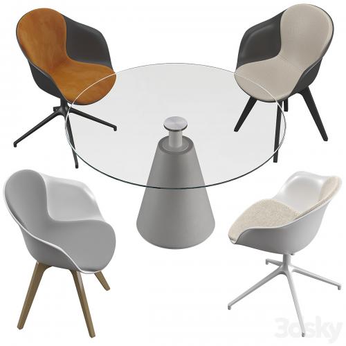 Boconcept-Adelaide chair - Madrid table set