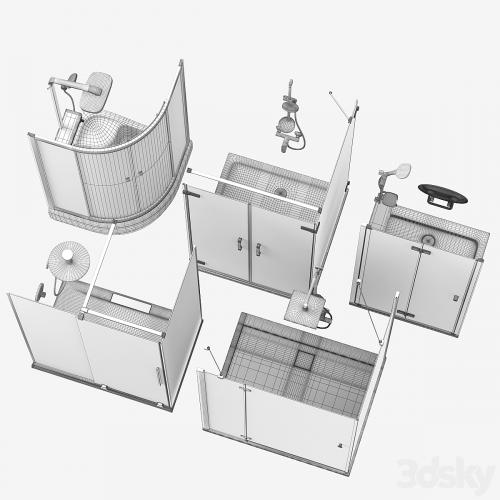 Shower enclosures and doors Radaway set 165