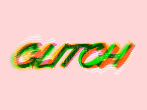 Glitch Text Effect - 384825184