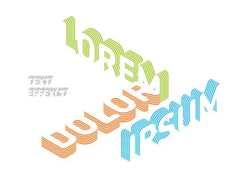 Editable Isometric Layered Text Style Effect - 384831764