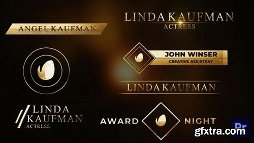 Videohive Awards Сeremony Gold Silver Lowerthirds Pack 49969243