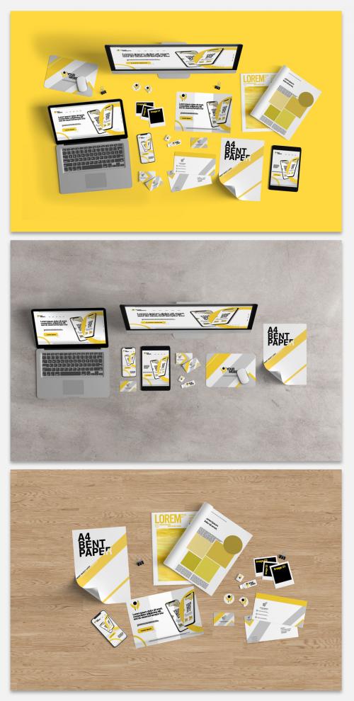 Office Objects Mockup - 385130772