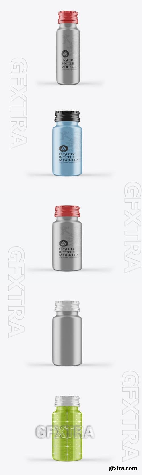 Metallic Cosmetic Bottle Mockup 8QRS29P