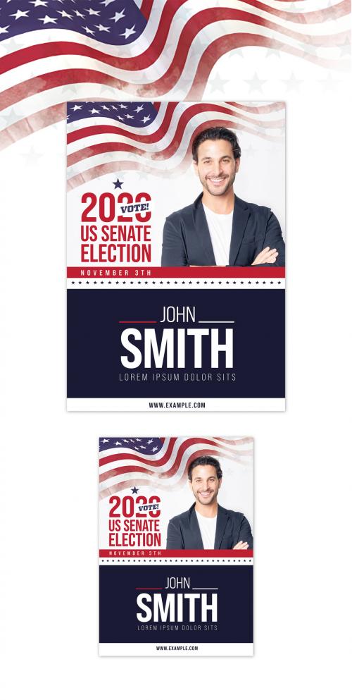 Election Poster and Flyer Set - 385326577