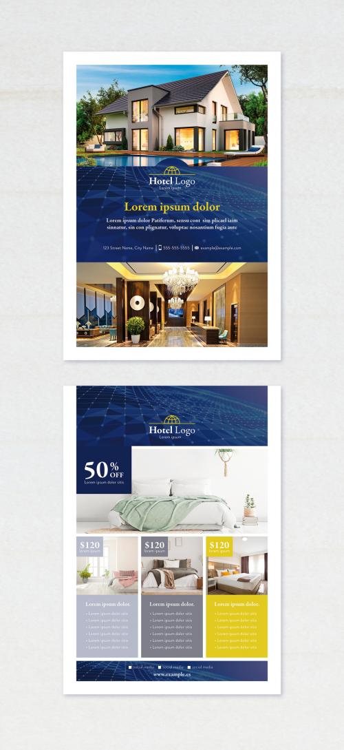 Luxury Hotel Flyer Layout - 385326815