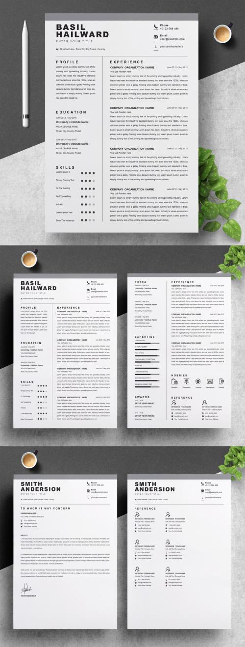 Resume Layout with Cover Letter - 385344074