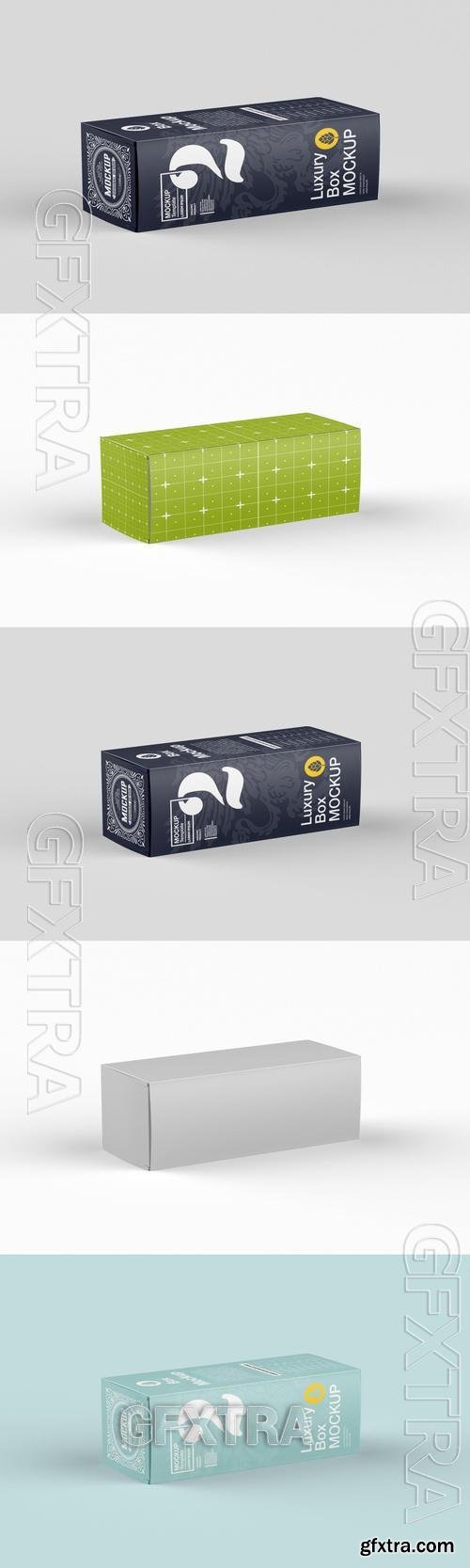 Luxury Cardboard Box Mockup 7LH2S7P