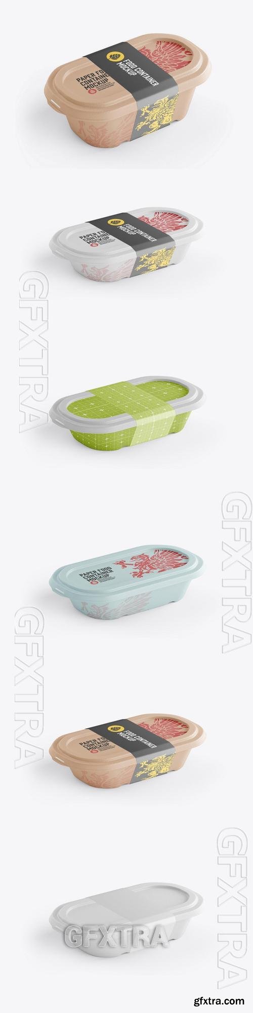 Food Container with Sleeve Mockup XAGWWB3