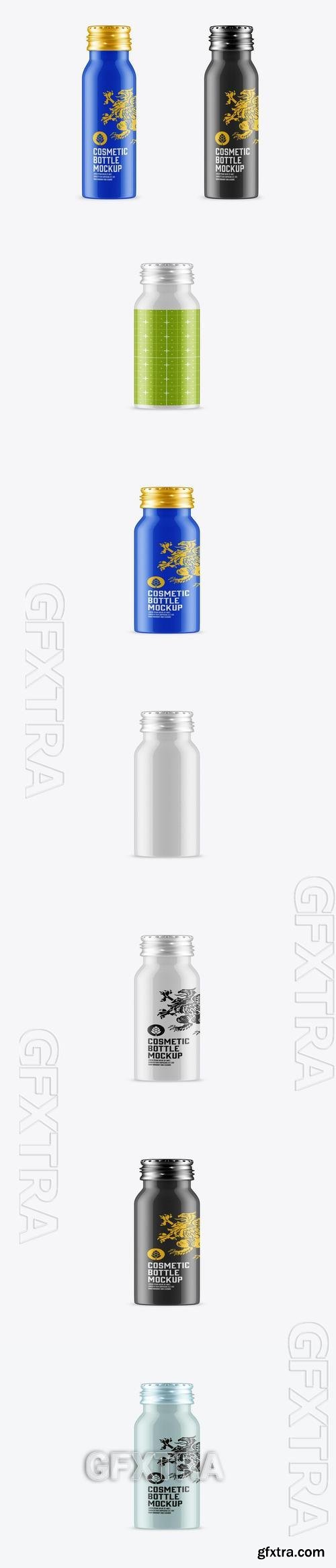 Metallic Cosmetic Bottle Mockup 9C42QAP