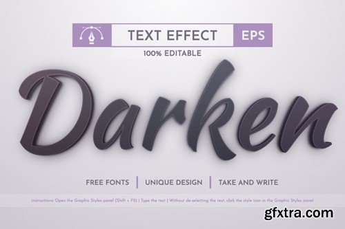 Night - Editable Text Effect, Font Style 3PZ3MLH