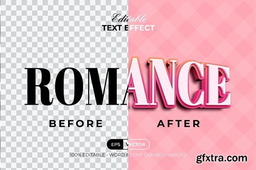 Romance Pink Text Effect Style UVX48SK