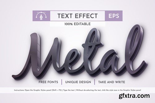 Black Editable Text Effect, Graphic Style 7GZFMBL