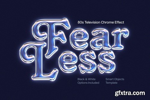 80s Television Chrome Text Effect UL8Y99T