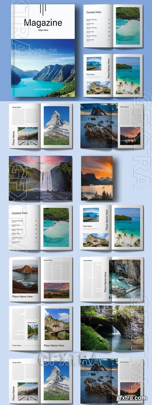 Magazine Template Layout BLS9TYW