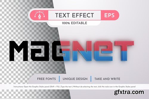 Magnet - Editable Text Effect, Font Style VZ4GUZB