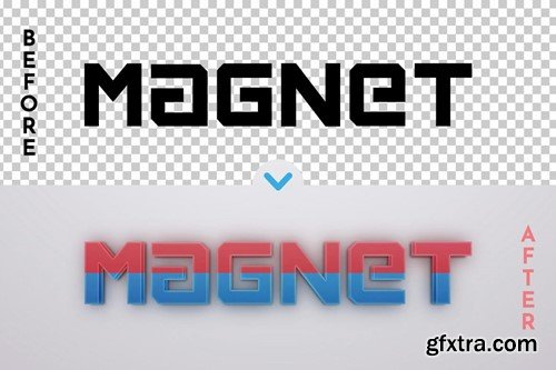 Magnet - Editable Text Effect, Font Style VZ4GUZB