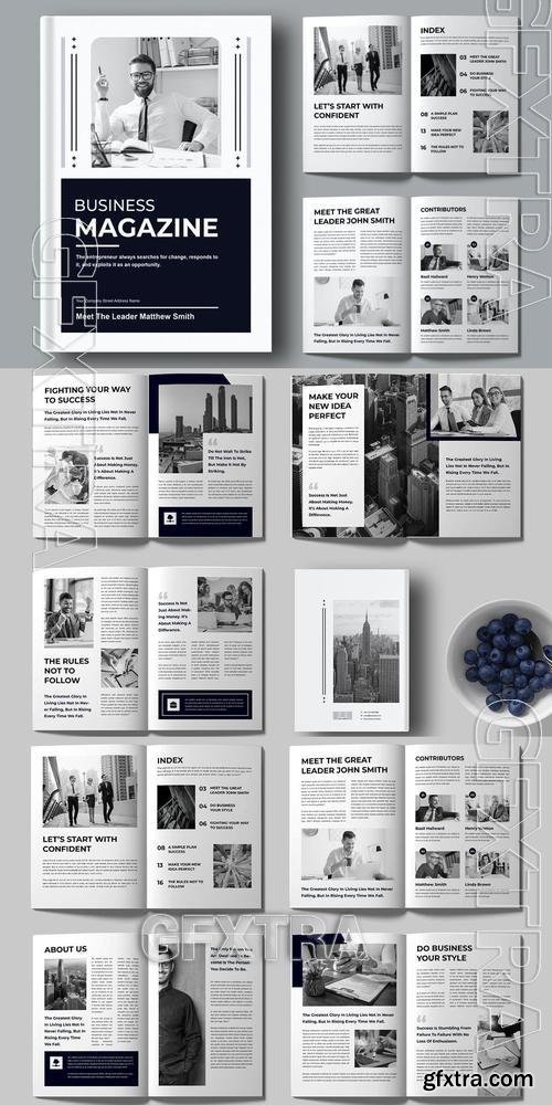 Business Magazine Template ZEF424P