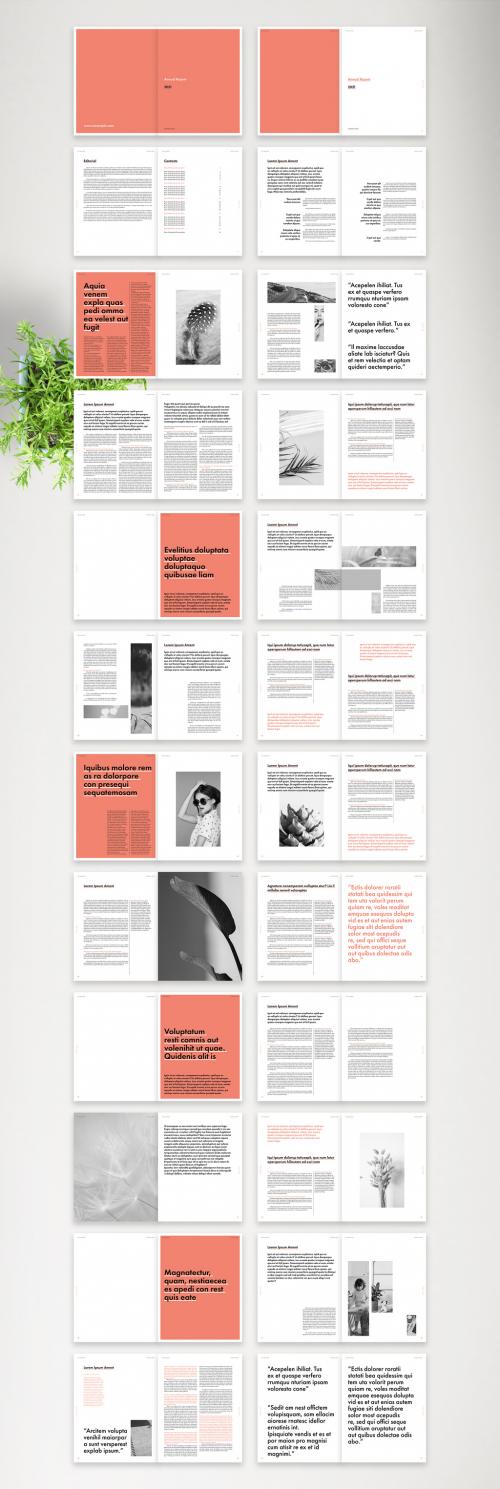 Colorful and Simple Annual Report Layout - 385807280
