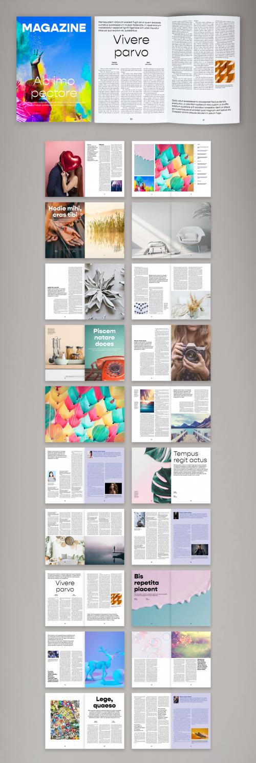 Simple and Structured Magazine Layout - 385807361