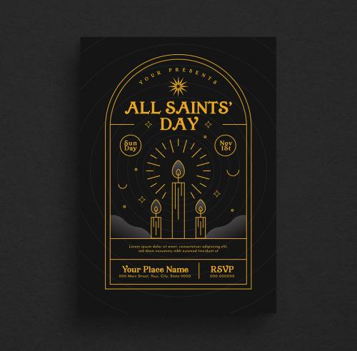 All Saint's Day Event Flyer Layout - 386287137