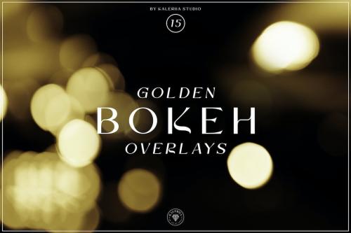 Golden Bokeh Overlays