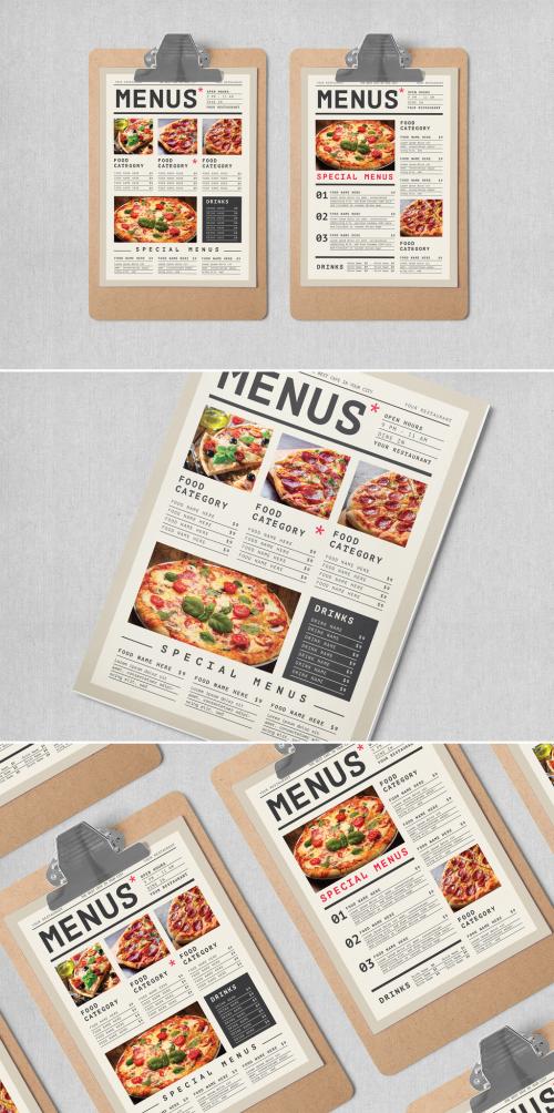 Simple Food Menus Layout - 386287430