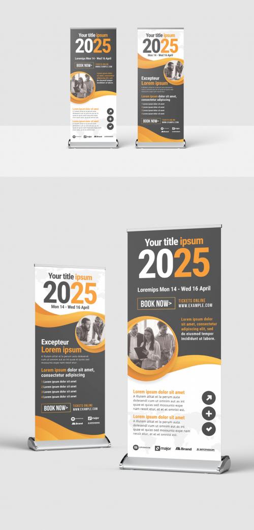 Marketing Roll Up Banner for Business Events and Corporate Seminars - 386426455