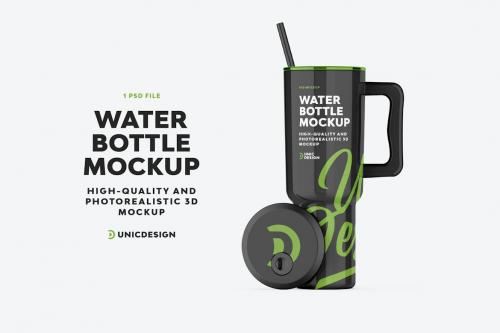 Water Bottle Mockup