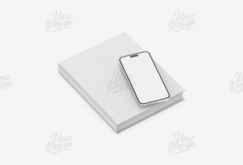 US Letter Book & iPhone 15 Mockup