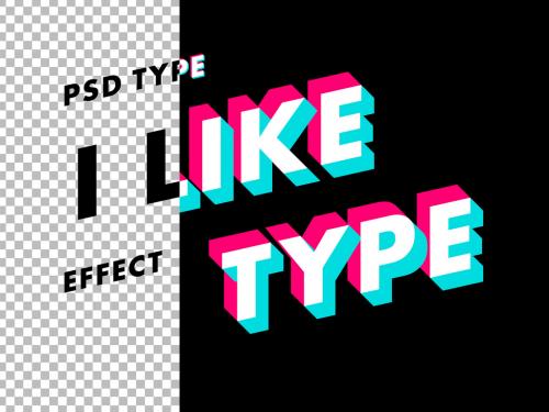 3D Type Effect - 387174523