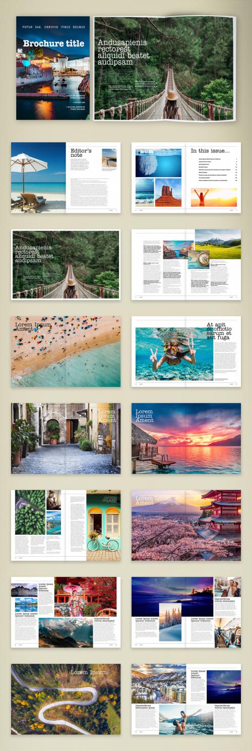 Travel Guide Brochure Layout - 387207289