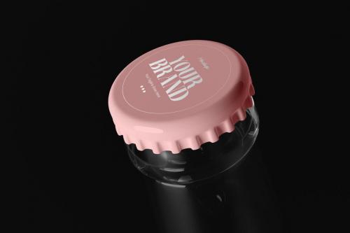 Crown Cap Bottle Design Mockup