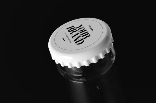 Crown Cap Bottle Design Mockup