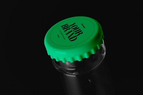 Crown Cap Bottle Design Mockup