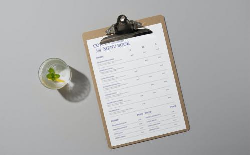 Simple Coffee Menu