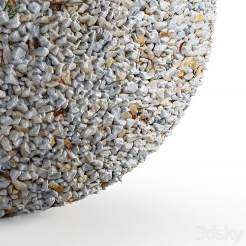 Seamless white pebble texture