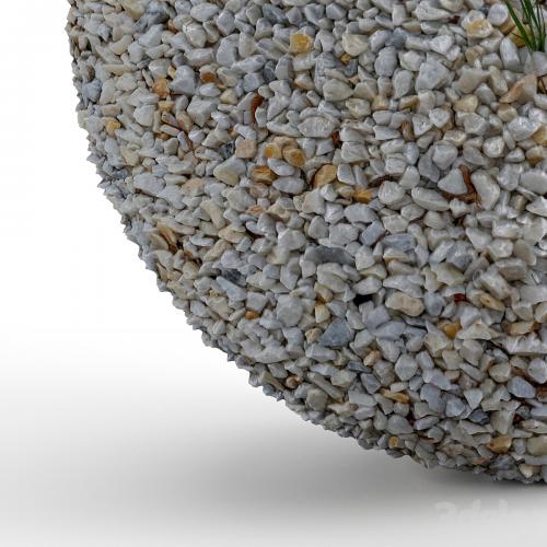 Seamless white pebble texture