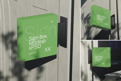 Sign Box Mockup