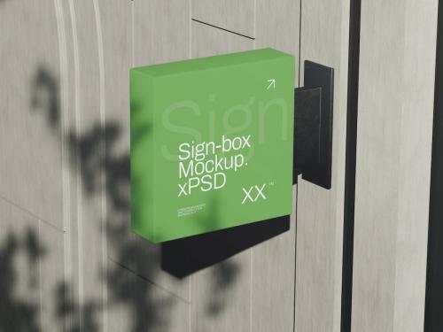 Sign Box Mockup