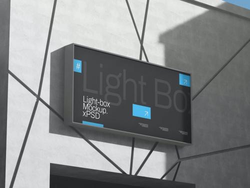 Light Box Display Mockup