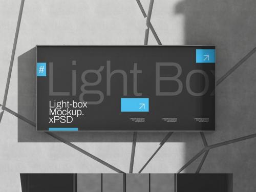 Light Box Display Mockup