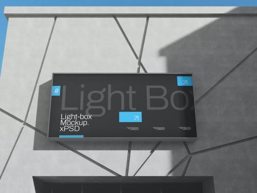 Light Box Display Mockup