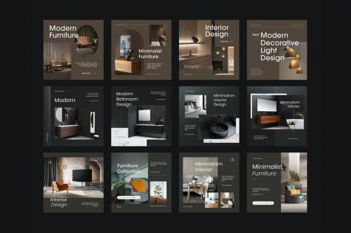 Modern Dark Furniture Template