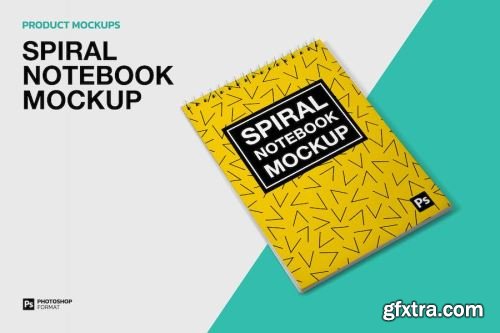 Spiral Book Mockup Design Pack 14xPSD