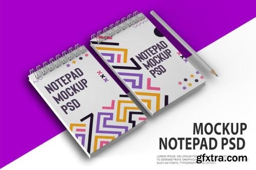 Notepad Mockup Design Pack 12xPSD