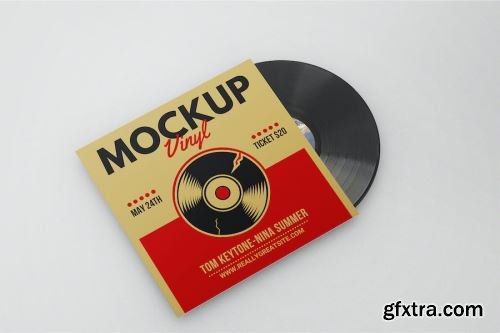 Vinyl Mockup Design Pack 13xPSD